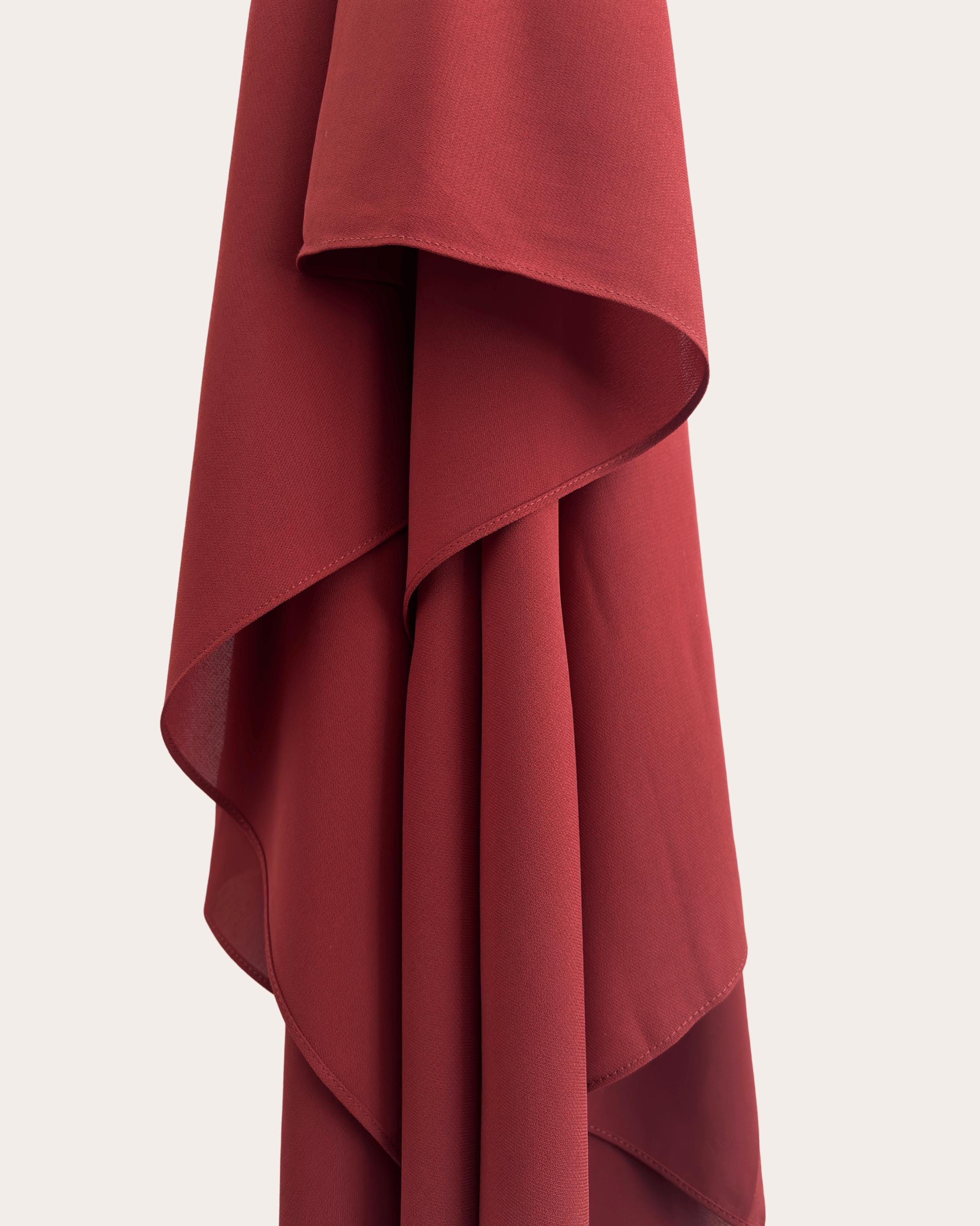 Diamond Chiffon Hijab - Burgundy Bliss - Etsy