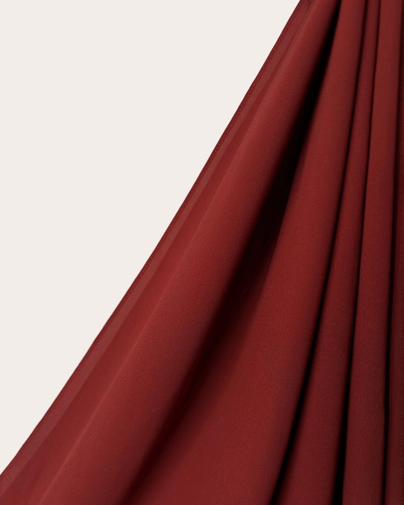 Diamond Chiffon Hijab - Burgundy Bliss - Etsy