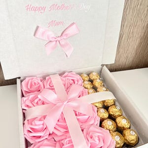 Any Message Personalised Ferrero Rocher Chocolate Rose Boxes Mothers Day Birthday All Occasions Gift Ideas