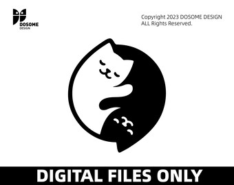 Cute Cat SVG | Curious Kitten Clipart | Cat Svg | Cat Clipart | Peeking face animal vector | Cute Cat Svg Cut Files for Cricut | Png Dxf Eps