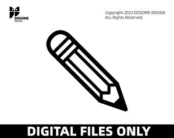 Pencil SVG Files | School Pencil SVG Cut Files | Teacher Clip Art Vector Files | Back To School Clip Art