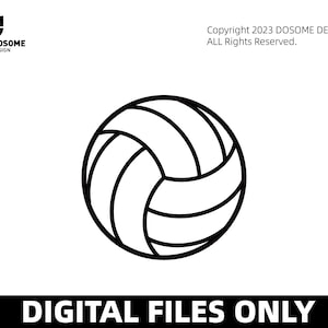 Volleybal SVG-bestanden | Volleybal gesneden bestanden | Volleybal vectorbestanden | Volleybalvector | Volleybal illustraties | CnC-bestanden