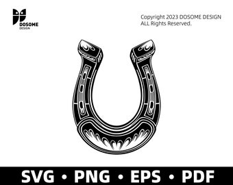 Horseshoe SVG Files | Horse Shoe Cut Files | Horseshoe Vector Files | Horse Shoe Vector | Horseshoe Clip Art | CnC Files | St Patrick's Day