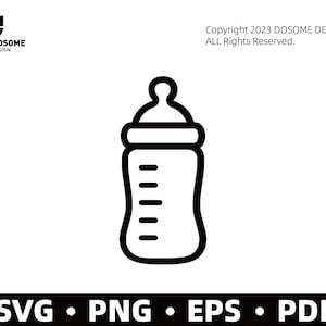Fichiers SVG biberon | Silhouette de bouteille de lait découpée | Vectoriels SVG nouveau-né | Vecteur SVG pour bébé | Clipart Biberon