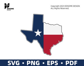 Texas Map Flag SVG Files | Texas State Map and Flag Cut Files | Texas Vector Files | Texas Shape Vector | Texas Clip Art
