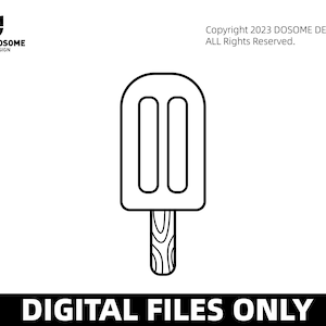 Popsicle Outline SVG Files | Ice Cream Cut Files | Summer Popsicles SVG Vector Files | Ice Pop Vector | Summer Svg | Dessert Svg | Beach Svg
