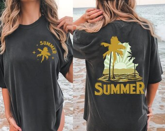 Summer SVG/png, Palm Trees and Sunset Png, Summer Beach Png, Design Download, Summer T Shirt Design, Print or Sublimation, Digital Download