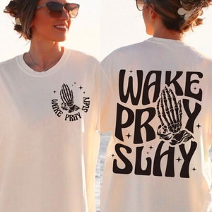 Wake Pray Slay SVG/PNG Digital download, Christian Svg, Religious Svg, Jesus Svg, Christ Power in Prayer, Bible Varse Svg