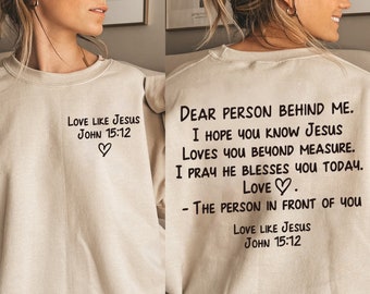 Dear person behind me svg, person behind me png, love like jesus svg, be kind cricut cut file and sublimation
