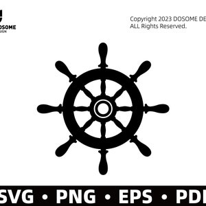 Ship Wheel SVG Files | Nautical Ship Wheel SVG Cut Files | Ship Wheel Clip Art Vector Files | Ship Steering Wheel Clip Art
