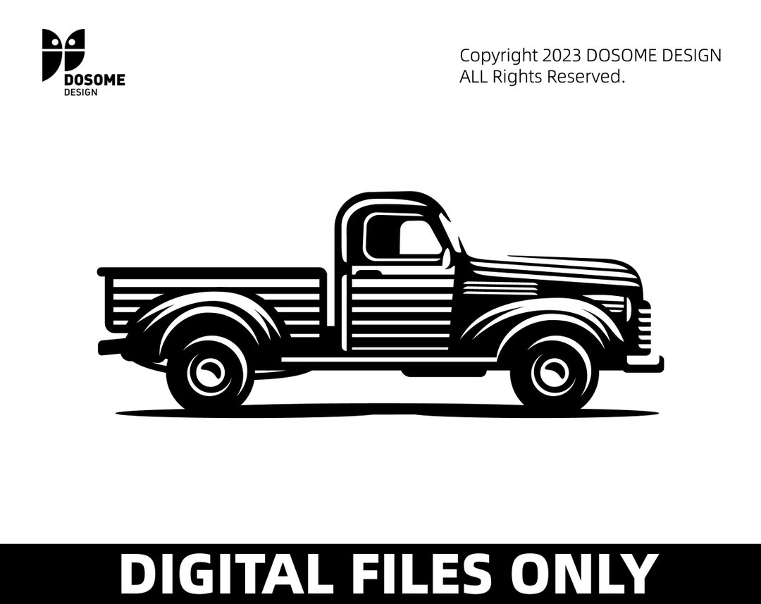 Truck - Instant Digital Download - Svg, Png, Dxf, and Eps Files ...