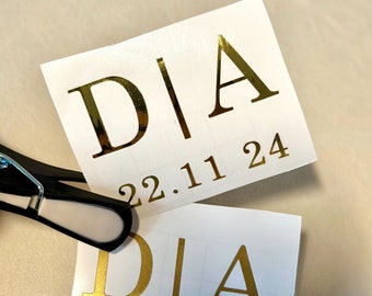 Personalisiertere Buchstaben, Anfangsbuchstaben, Initialien, Personalisierte Initialien, versch. Farben erhältlich + inkl. Transferfolie