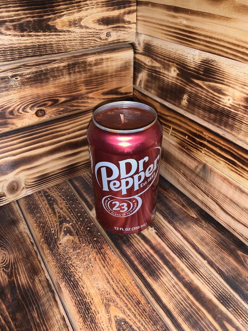 Dr. Pepper Recycled/upcycled Handmade Soy Candle Dr. Pepper Scented New