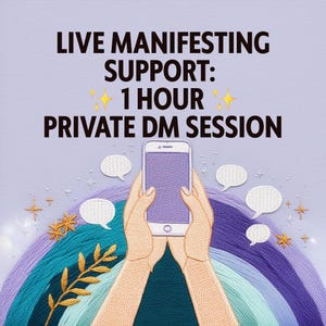 1-Hour Manifesting Support via DM | Live Chat Manifestation Coaching & Energy Alignment