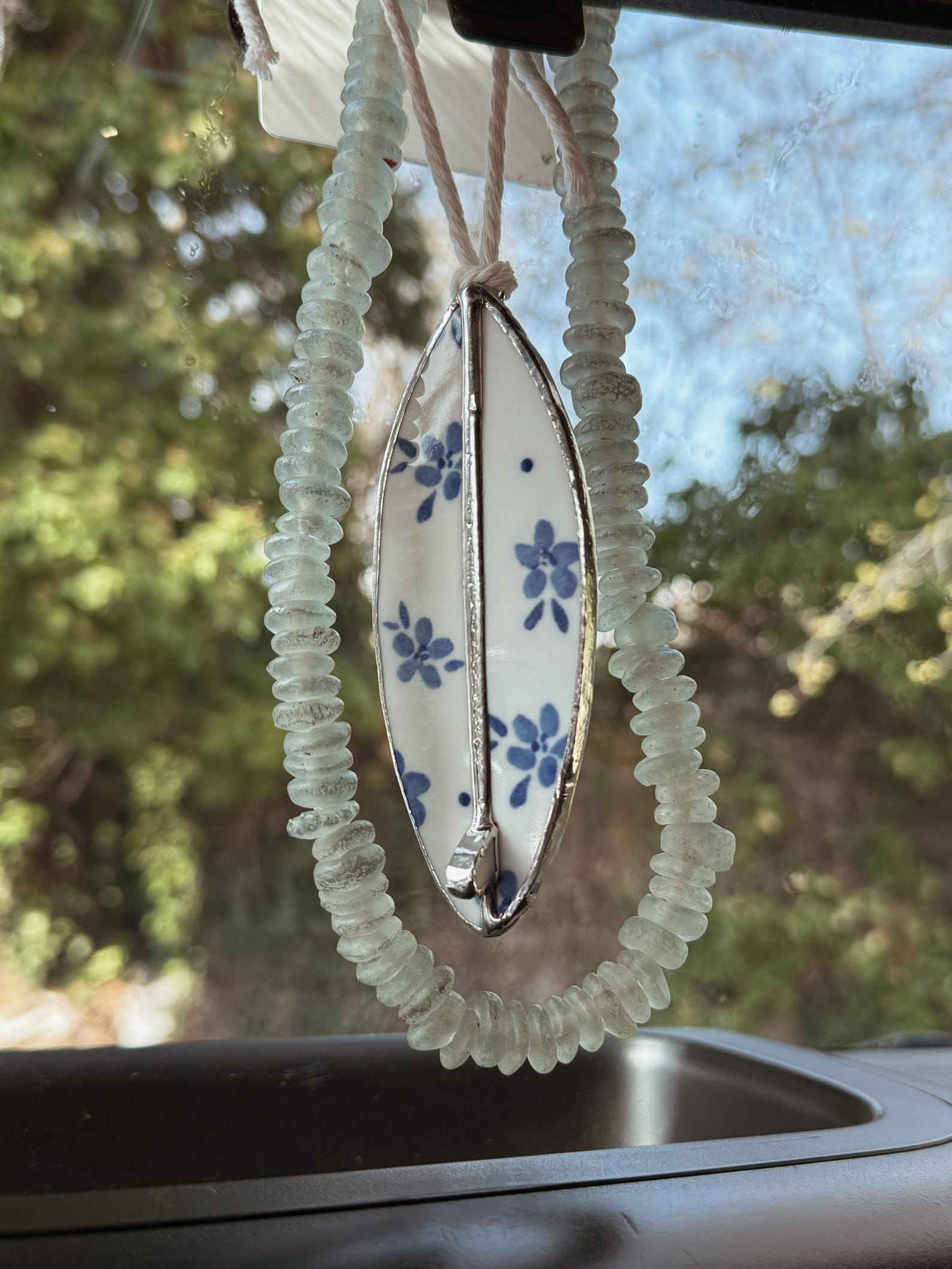 Ceramic Glass Surfboard Charm