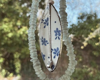 Ceramic Glass Surfboard Car Charm: Coastal Rear View Mirror Decor