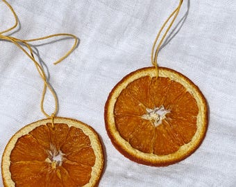 Dried Orange Slice Car Charm: Natural Minimalist Decor