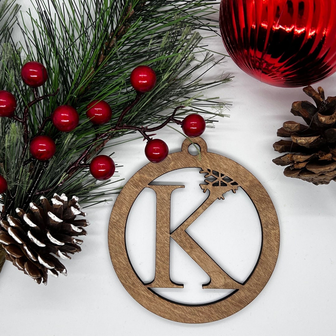 Letter Christmas Ornaments 