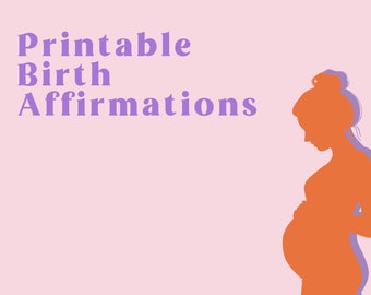 Printable Birth Affirmation Cards