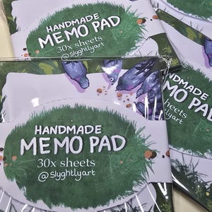Pigeon Picnic Handmade Memo Pad