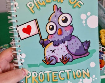 PRE ORDER Pigeon of Protection Reusable Sticker Book A5