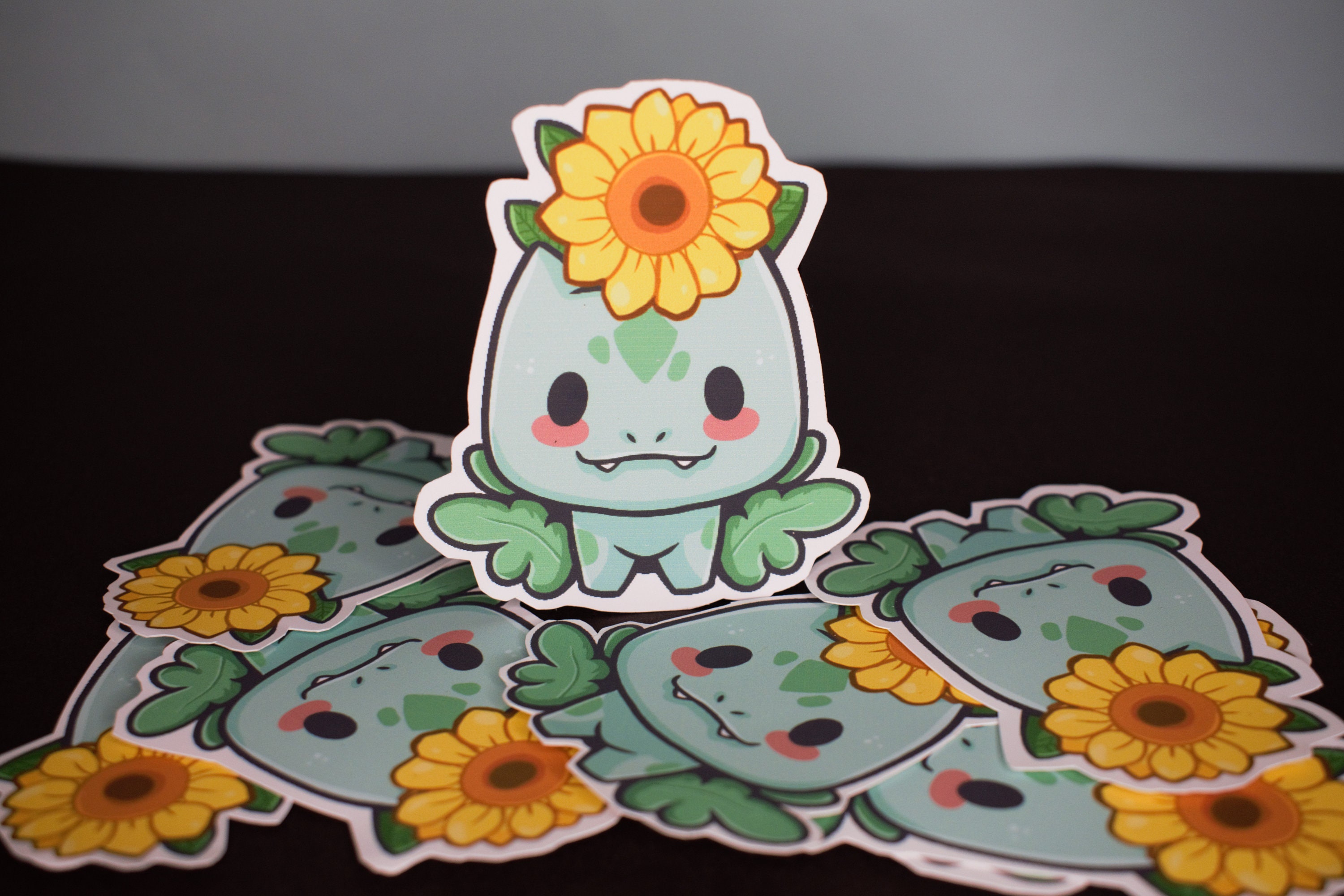 Bulbasaur Sunflower Sticker - Etsy