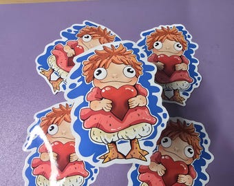 Ponyo Sticker Inspired  Waterproof Glossy or Holographic Vinyl