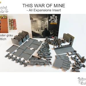 TWOM Alle uitbreidingsinzetsets en opslagsysteem voor This War of Mine