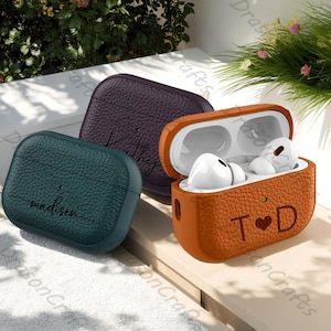 Personalized  Airpods Case, Custom Airpod 1/2, 2 Pro/4 Case, Keychain, Airpods Pro Case with Hook, Airpods Case, Birthday Gift