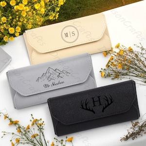 Personalized Colored Glasses Case,Custom Portable Glasses Case,Hard Glasses Bag,Daily Travel Glasses Bag, Birthday,Holiday,Father&#39;s Day Gift