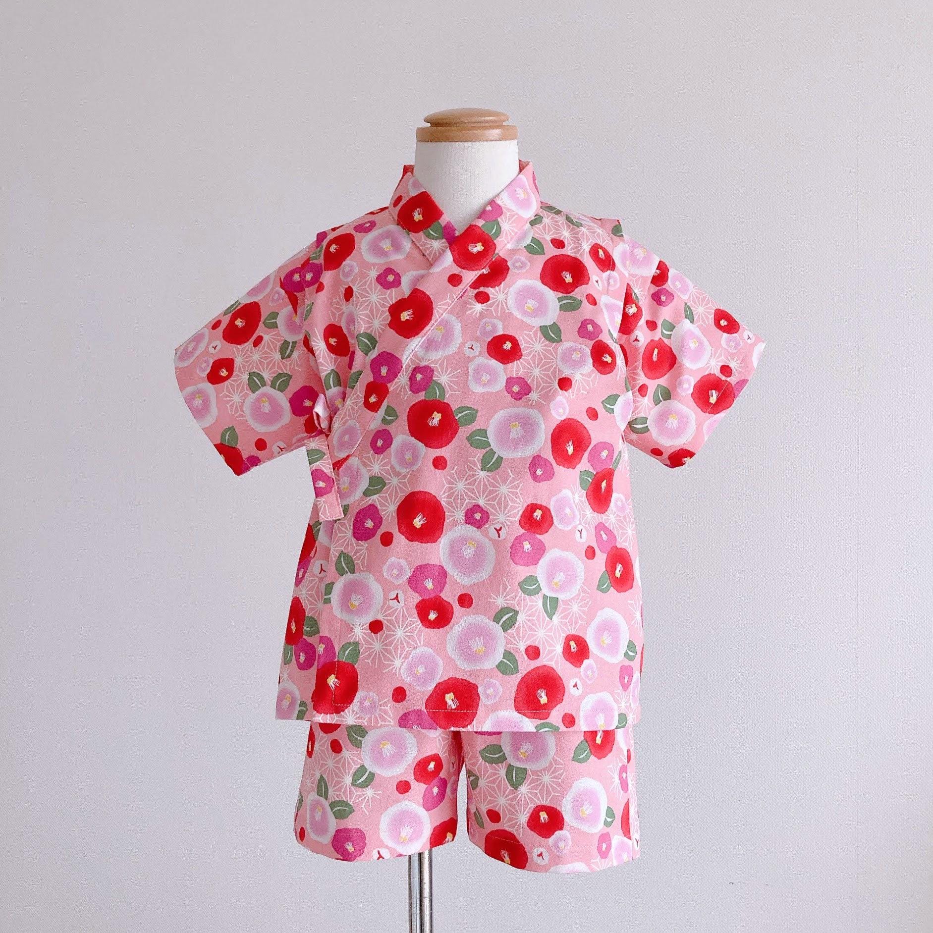 Handmade Cotton Jinbei for Girls – Traditional Japanese