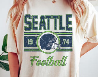 Seattle Football Shirt, Football Retro T-Shirt, Vintage Sport Gift