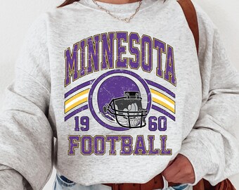Minnesota Football Sweatshirt, Football Fan Sport Crewneck, Retro Game Gift