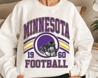 Minnesota Football Sweatshirt, Football Fan Crewneck, Retro Game Sweater