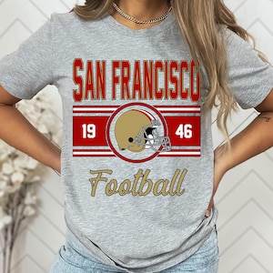 San Francisco Football Shirt, San Francisco Football T-Shirt, Football Shirt, San Francisco Vintage Gift, San Francisco Football Retro Tee