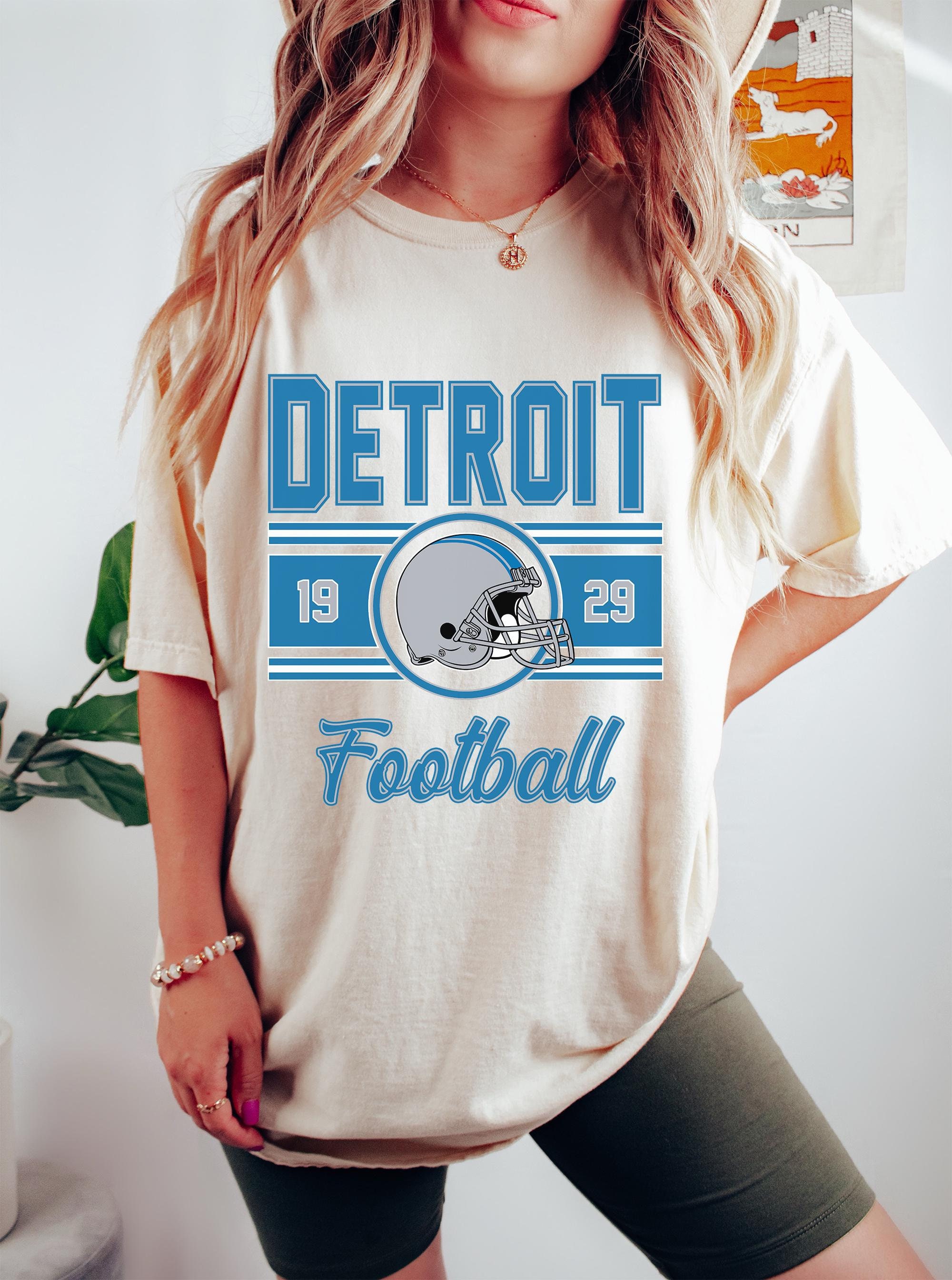 Detroit Football Men's Gifts, Detroit T-Shirt For Her, Detroit Football Women's Gift, Detroit Football Tee, Detroit Football Vintage Shirt