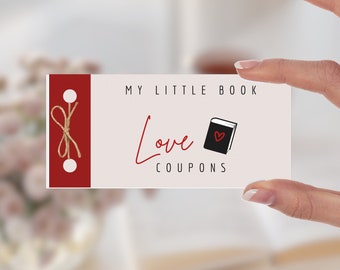 Love Coupons,Couples Coupon Book,Love Coupons for Him,Date Night Coupons,Love Coupon Book, Paper Anniversary Gift,Valentines Coupons