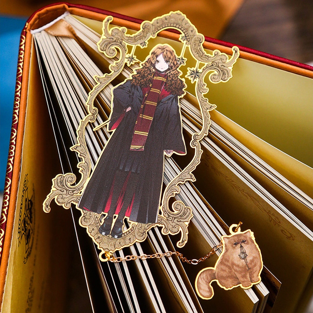 Harry Potter Metal Bookmark Fine Bookmarks Enhance Reading Etsy