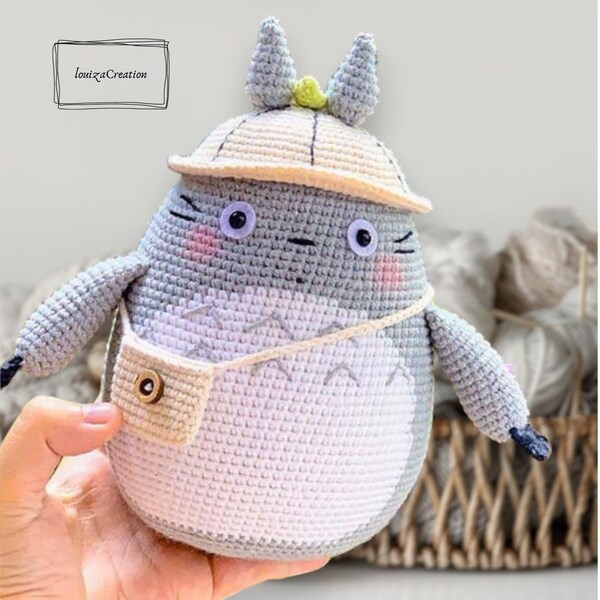 My Neighbor Totoro Pattern amigurumi| Chu Totoro crochet doll pattern|Totoro Mod| Chibi Totoro|Japanese plush|My Neighbor Totoro Anime Movie