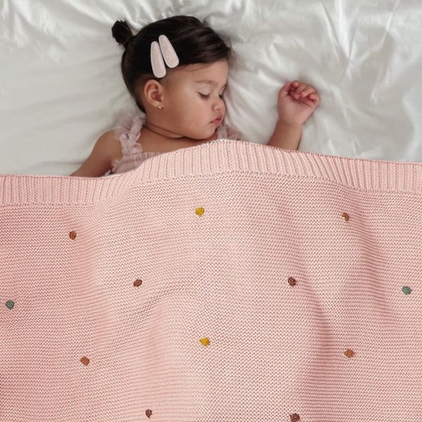 Blanket Beginners Knitting Pattern By Wool Couture| Knitted Baby Blanket| 100% Organic Cotton Blanket for Newborn| Newborn Sleeping Blanket