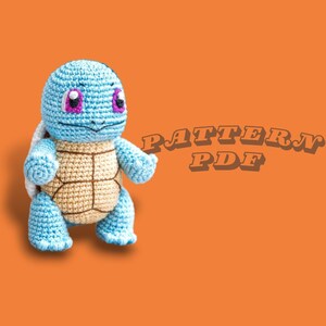 Squirtle crochet pattern|PDF file| Pokemon Fan Gift|Viral Meme Decor| TikTokInspired| Baby Turtles Crochet Pattern Amigurumi|pokemon gifts