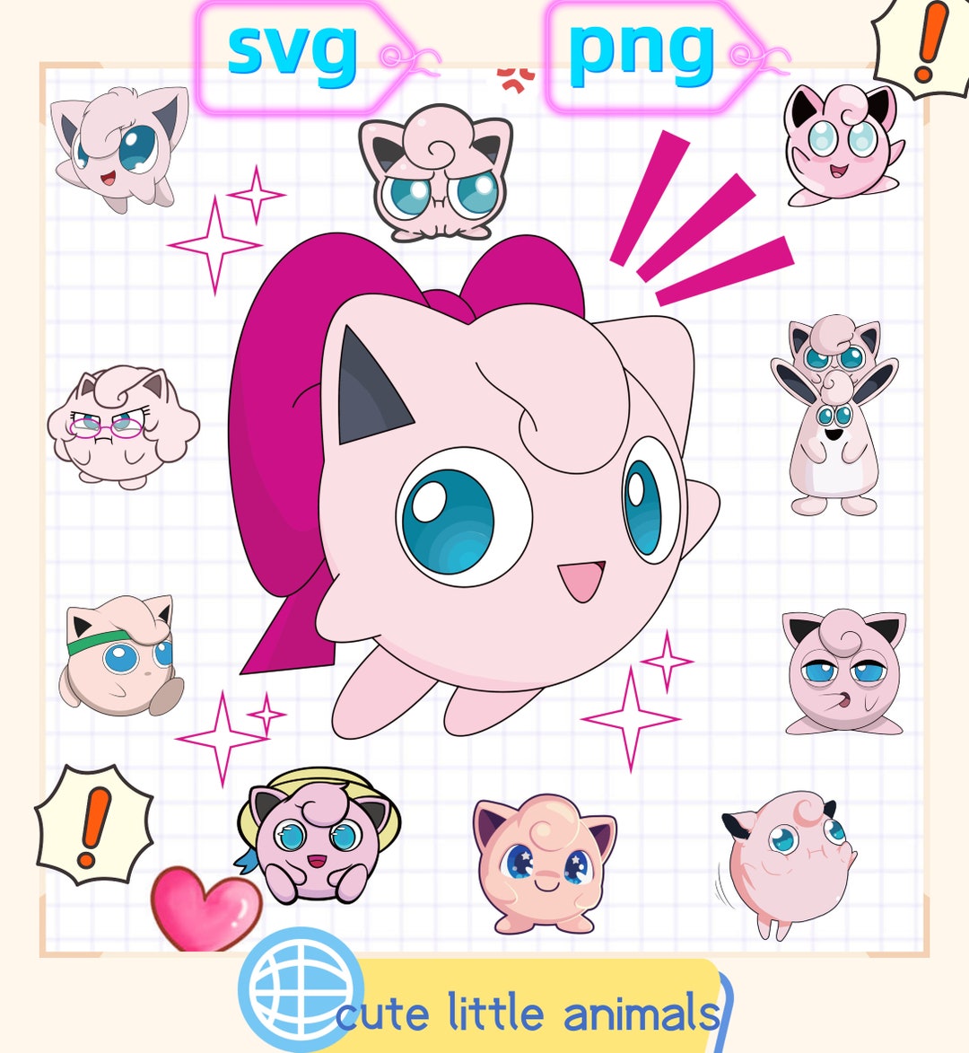 Printable Jigglypuff Posters Jigglypuff Pokemon Digital - Etsy