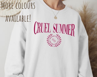 Cruel Summer Sweatshirt Swift Merch Personalised Gift Trendy Jumper Swift Poster Taylor Fan Taylorswift Midnights Merch 1989