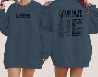 Tour Dates Sweatshirt Swift Merch Personalised Gift Trendy Jumper Swift Poster Taylor Fan Taylorswift Midnights Merch 1989