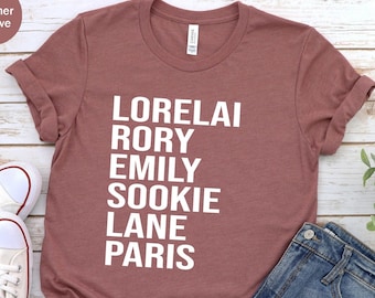 Gilmore Shirt, Lorelai Rory Emily Sookie Lane Paris Unisex T-shirt, Gilmore Tv Show, I&#39;d Rather Be Watching