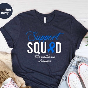 Tuberous Sclerosis Awareness Support Squad Unisex T-shirt, Tuberous Sclerosis Fighter, Tuberous Sclerosis Warrior, Family Support Tee