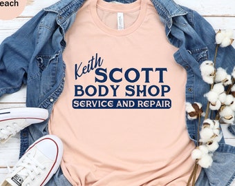 Keith Scott Body Shop Unisex T-shirt, One Tree Hill Shirt, Keith Scott Body Shop Tee, Keith Scott Tee