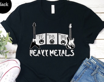 Heavy Metals Periodic Table Unisex T-shirt, Periodic Table Shirt, Chemistry Gift, Science Shirt, Table Of Elements, Science Teacher