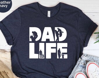 T-shirt unisexe vie de papa, fête des pères, cadeau pour papa, cadeau pour mari, cadeau papa, cadeau vie de papa, cadeau pour père