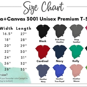 the size chart for a women's t - shirt